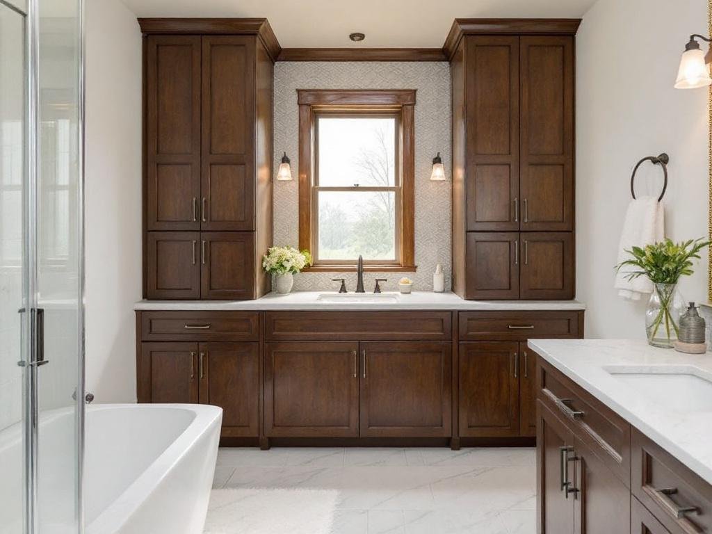 Caption: Experience the magic of contemporary design in your personal spaces with the finest bathroom contractors in Stoughton, MA. A synthesis of elegance and comfort awaits! Modern, new, and sophisticated bathroom design by the top-rated contractors near Stoughton, MA.