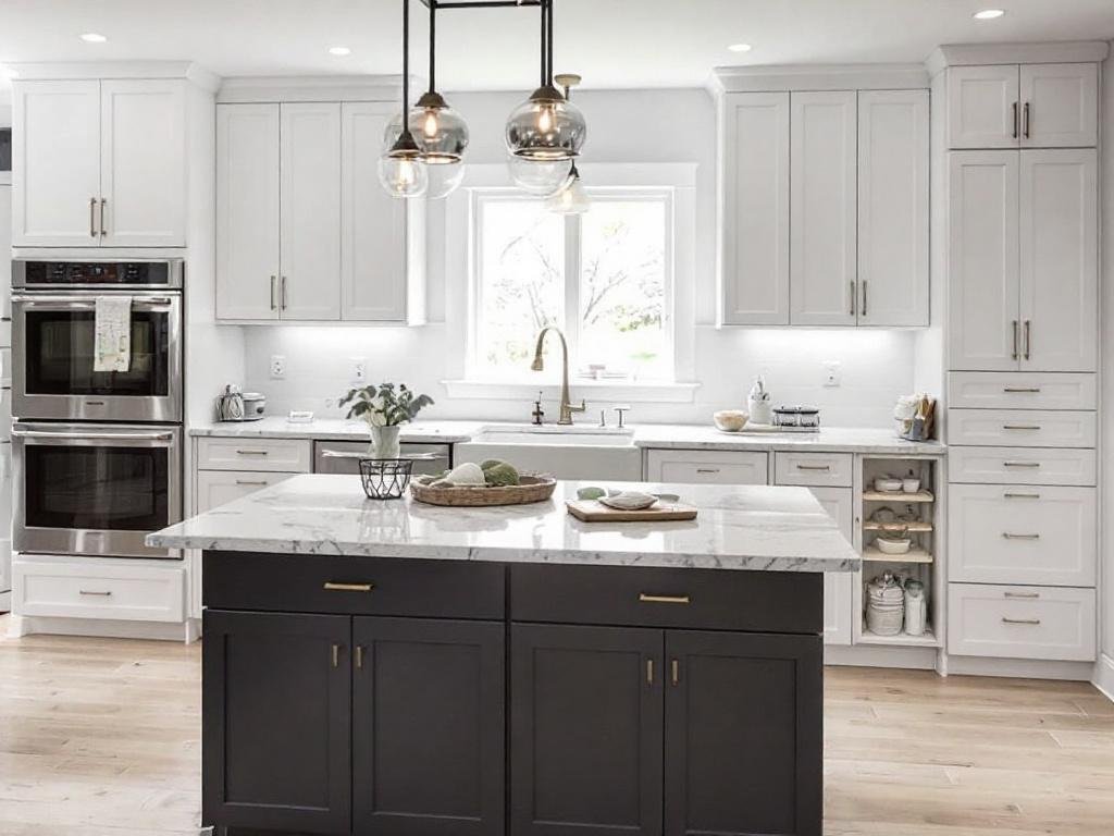 Caption:'Transform your kitchen with the Best Kitchen Renovation Contractors in Braintree MA, offering innovative, modern, and contemporary designs.' 'Best Kitchen Renovation Contractors delivering a modern and contemporary kitchen redesign in Braintree, MA.'