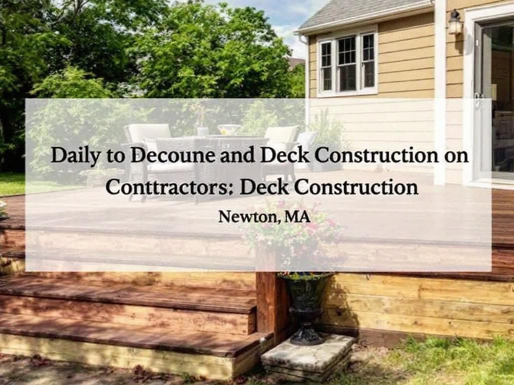 'Deck Construction Contractors leafing through a guidebook in Newton, MA'