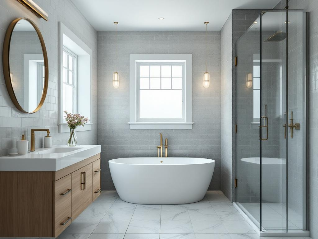 Modern design concepts utilized in local bathroom renovation projects