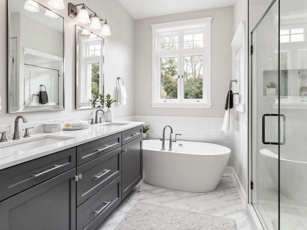 Elegant modern design for bath renovations near your location.