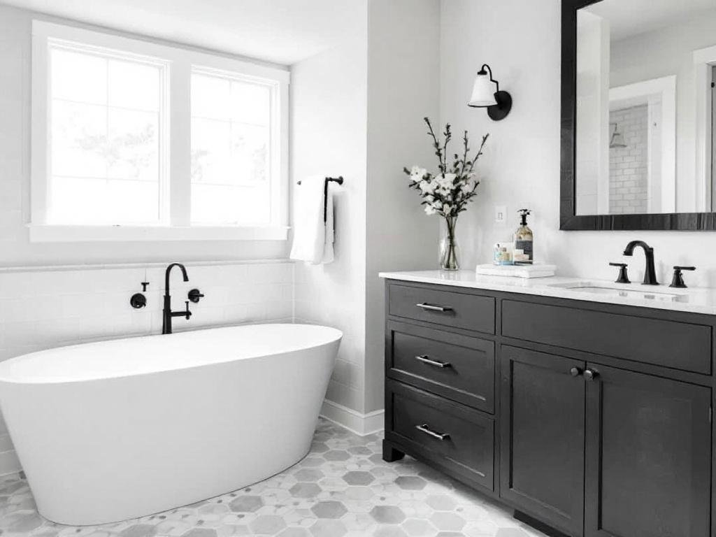 Expert tile installation contractors engaged in a modern and contemporary tile design project in Lexington, MA.