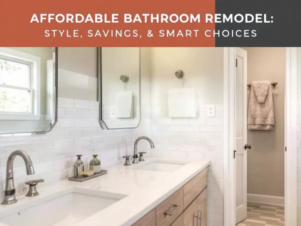 An economics guide to a sophisticated and trendy bathroom renovation.