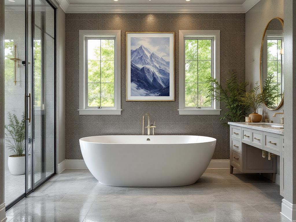 An image showcasing the transformation of a tired bathroom space into a luxurious haven with modern design in our'Stay AFloat with a Bath Redo' guide.