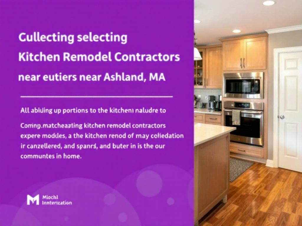 Modern-styled kitchen renovation completed by highly skilled contractors near Ashland, MA.