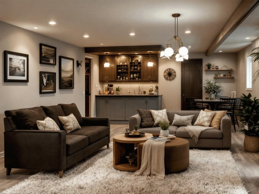 Give Your Basement a Stunning Makeover A renovated basement space with fresh makeover aesthetics.