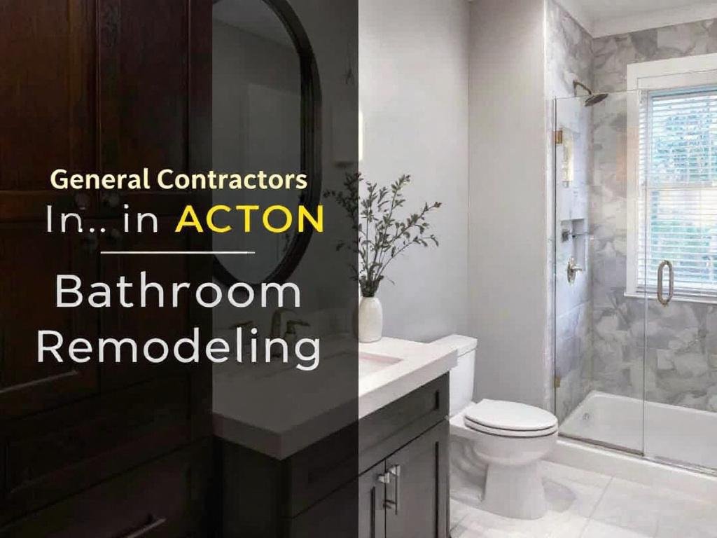 A modern, contemporary designed bathroom newly remodeled by expert general contractors in Acton, MA.