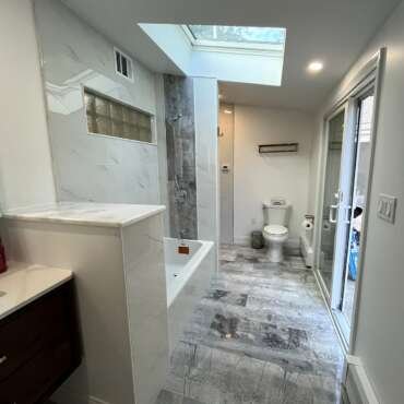 Bathroom & Laundry Room Renovation — Newton, MA