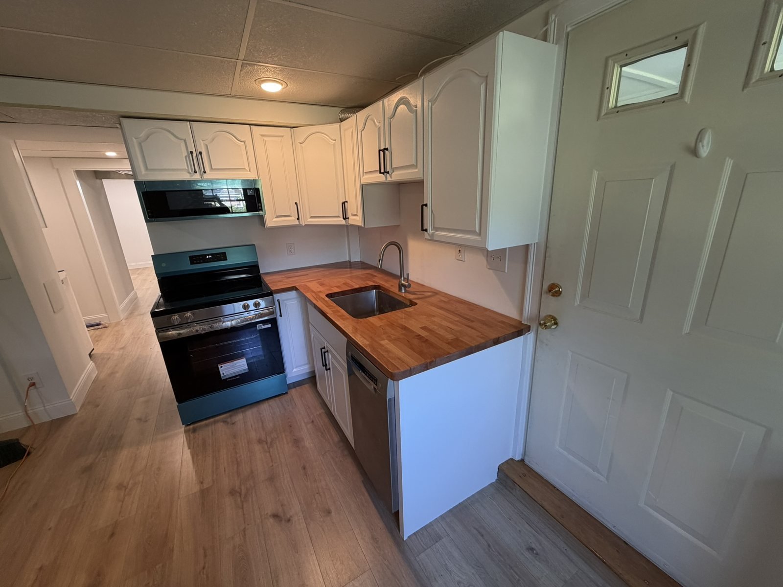 Butcher Block Kitchen Remodel in Needham, MA by Sun Shore Construction project photo 3
